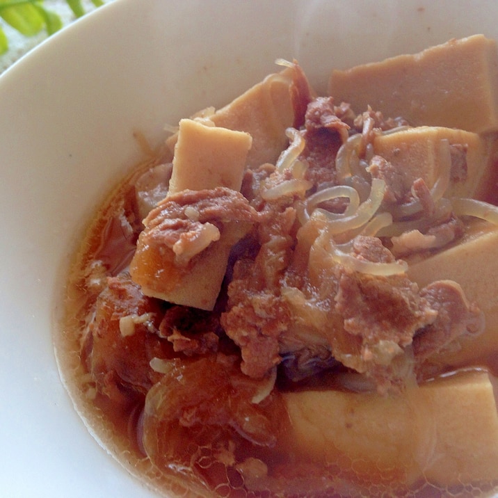 高野豆腐の豚肉煮